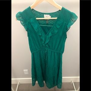 Anthropologie Green Dress